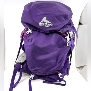 Gregory Jade 33 J33 Crossflo Purple Backpack w/ Rain Cover Hip Belt - Hiking